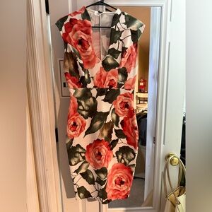 Windsor Rose Print Midi Dress